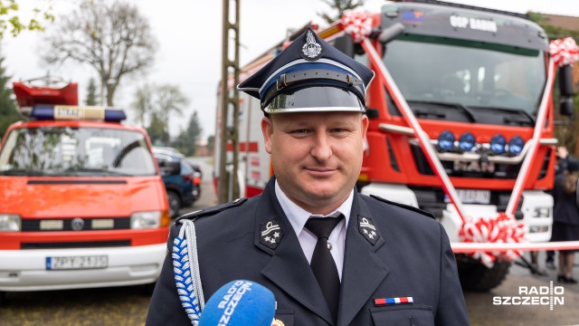 Fot. Robert Stachnik [Radio Szczecin] Straż z Babina ma nowy wóz [WIDEO, ZDJĘCIA]