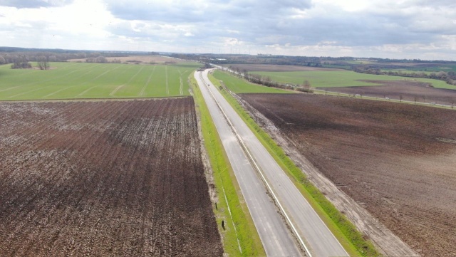 Koszt inwestycji to ponad 180 mln złotych. źródło: https://twitter.com/GDDKiA_Szczecin Końcówka prac na obwodnicy Przecławia i Warzymic [ZDJĘCIA]