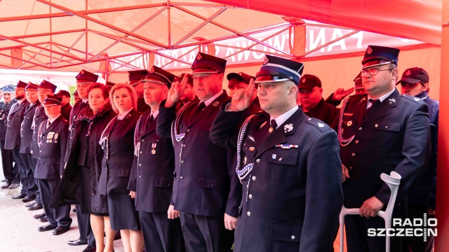 Fot. Robert Stachnik [Radio Szczecin] Wsparcie dla OSP w Stuchowie. "Rząd inwestuje w bezpieczeństwo Polaków" [WIDEO, ZDJĘCIA]