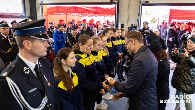 Fot. Robert Stachnik [Radio Szczecin] Wsparcie dla OSP w Stuchowie. "Rząd inwestuje w bezpieczeństwo Polaków" [WIDEO, ZDJĘCIA]