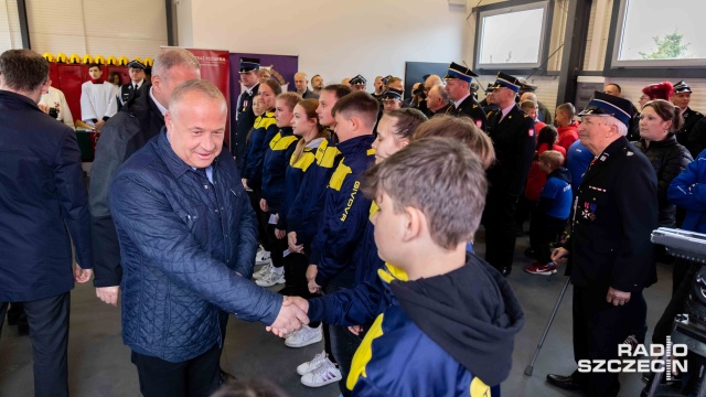 Fot. Robert Stachnik [Radio Szczecin] Wsparcie dla OSP w Stuchowie. "Rząd inwestuje w bezpieczeństwo Polaków" [WIDEO, ZDJĘCIA]
