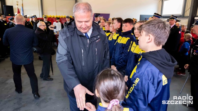 Fot. Robert Stachnik [Radio Szczecin] Wsparcie dla OSP w Stuchowie. "Rząd inwestuje w bezpieczeństwo Polaków" [WIDEO, ZDJĘCIA]