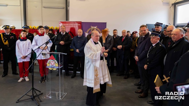 Fot. Robert Stachnik [Radio Szczecin] Wsparcie dla OSP w Stuchowie. "Rząd inwestuje w bezpieczeństwo Polaków" [WIDEO, ZDJĘCIA]