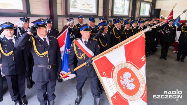 Fot. Robert Stachnik [Radio Szczecin] Wsparcie dla OSP w Stuchowie. "Rząd inwestuje w bezpieczeństwo Polaków" [WIDEO, ZDJĘCIA]