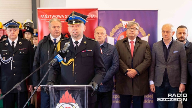 Fot. Robert Stachnik [Radio Szczecin] Wsparcie dla OSP w Stuchowie. "Rząd inwestuje w bezpieczeństwo Polaków" [WIDEO, ZDJĘCIA]