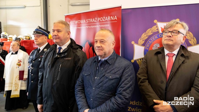 Fot. Robert Stachnik [Radio Szczecin] Wsparcie dla OSP w Stuchowie. "Rząd inwestuje w bezpieczeństwo Polaków" [WIDEO, ZDJĘCIA]