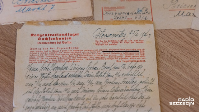 Fot. Robert Stachnik [Radio Szczecin] Listy z obozów koncentracyjnych w Archiwum Państwowym w Szczecinie [WIDEO, ZDJĘCIA]