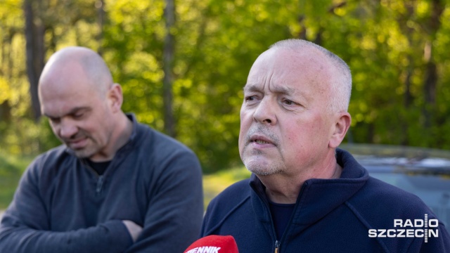Fot. Robert Stachnik [Radio Szczecin] Kolejne protesty w sprawie trasy przyszłej obwodnicy Polic [WIDEO, ZDJĘCIA]