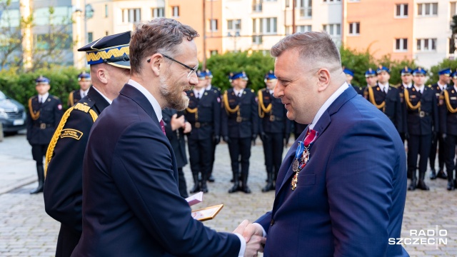 Fot. Robert Stachnik [Radio Szczecin] Nowa kaplica w katedrze. Strażacy świętują [ZDJĘCIA]