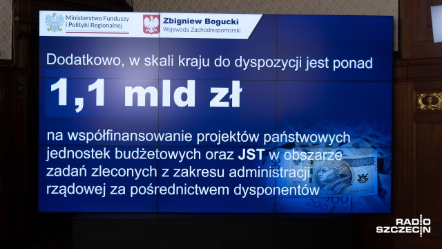 Fot. Robert Stachnik [Radio Szczecin] Blisko 265 mln zł dla Zachodniopomorskiego [WIDEO, ZDJĘCIA]