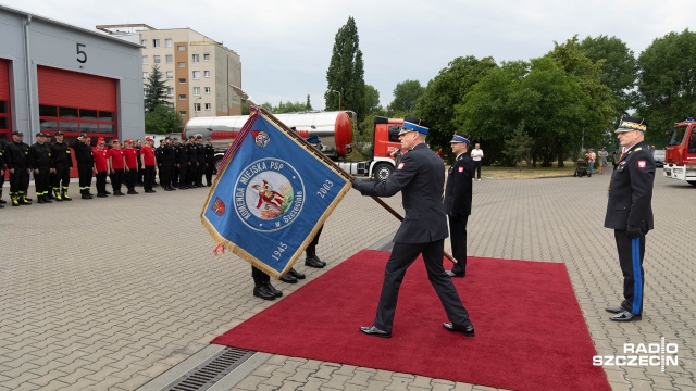 Fot. Robert Stachnik [Radio Szczecin] Szczecińska straż pożarna ma nowego dowódcę [WIDEO, ZDJĘCIA]