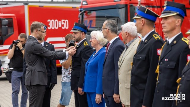 Fot. Robert Stachnik [Radio Szczecin] Szczecińska straż pożarna ma nowego dowódcę [WIDEO, ZDJĘCIA]
