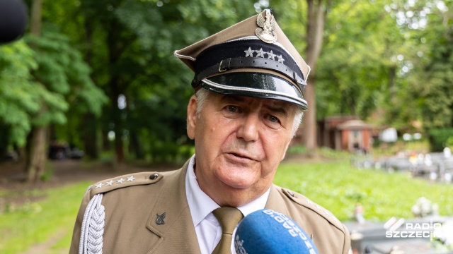 Fot. Robert Stachnik [Radio Szczecin] Żołnierz AK por. Kazimierz Miłaszewicz spoczął na Cmentarzu Centralnym [WIDEO, ZDJĘCIA]