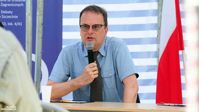 Fot. Marcin Kokolus [Radio Szczecin] Stosunki polsko-niemieckie. Debata z okazji rocznicy bitwy pod Cedynią