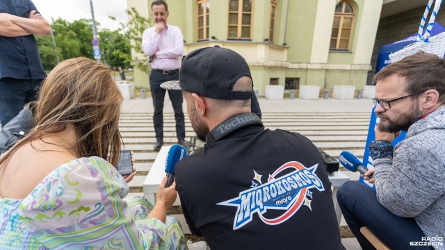 Fot. Maciej Papke [Radio Szczecin] Na muzycznym dziedzińcu Radia Szczecin: DJ Miqro [WIDEO, ZDJĘCIA]