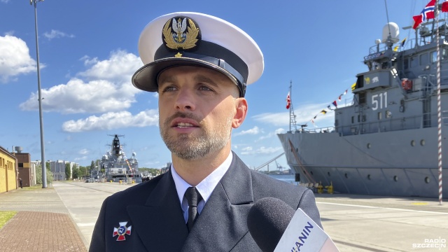 Fot. Joanna Maraszek [Radio Szczecin] Polak dowódcą Zespołu Sił Obrony Przeciwminowej NATO [WIDEO, ZDJĘCIA]