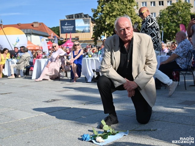 Tadeusz Huk. Fot. Joanna Maraszek [Radio Szczecin] Gwiazdy błyszczą w międzyzdrojskiej alei [ZDJĘCIA]