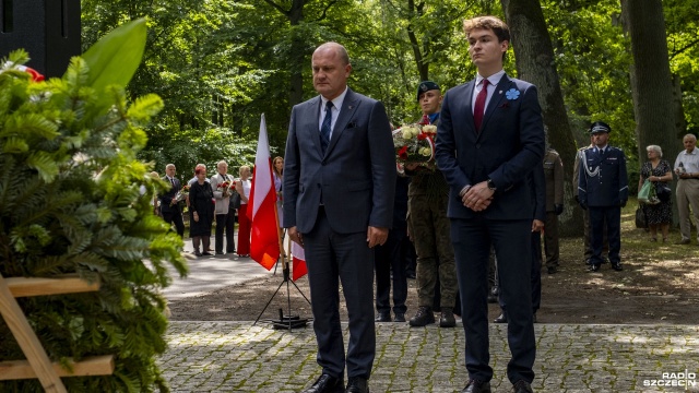 Fot. Wojciech Ochrymiuk [Radio Szczecin] Szczecin upamiętnił Krwawą Niedzielę na Wołyniu. "Nie o zemstę chodzi, ale o pamięć" [WIDEO, ZDJĘCIA]