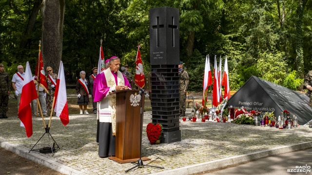 Fot. Wojciech Ochrymiuk [Radio Szczecin] Szczecin upamiętnił Krwawą Niedzielę na Wołyniu. "Nie o zemstę chodzi, ale o pamięć" [WIDEO, ZDJĘCIA]