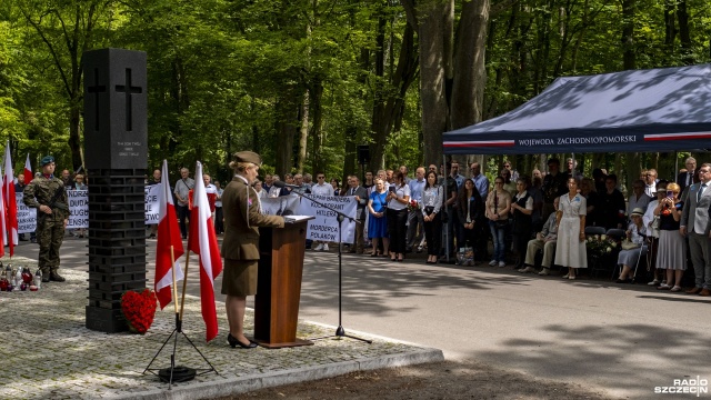 Fot. Wojciech Ochrymiuk [Radio Szczecin] Szczecin upamiętnił Krwawą Niedzielę na Wołyniu. "Nie o zemstę chodzi, ale o pamięć" [WIDEO, ZDJĘCIA]
