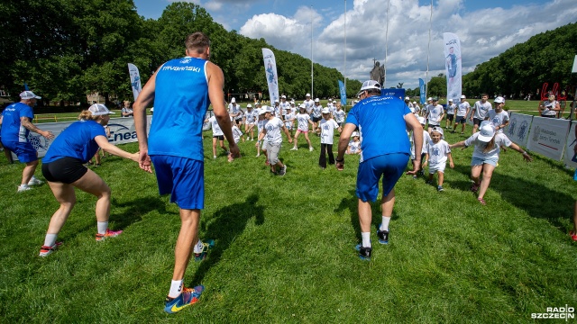 Fot. Maciej Papke [Radio Szczecin] Sportowy camp na Jasnych Błoniach. "To misja i praca u podstaw" [WIDEO, ZDJĘCIA]