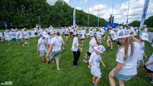 Fot. Maciej Papke [Radio Szczecin] Sportowy camp na Jasnych Błoniach. "To misja i praca u podstaw" [WIDEO, ZDJĘCIA]