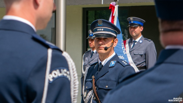 Fot. Maciej Papke [Radio Szczecin] Nowa komenda policji w Pyrzycach już otwarta [WIDEO, ZDJĘCIA]