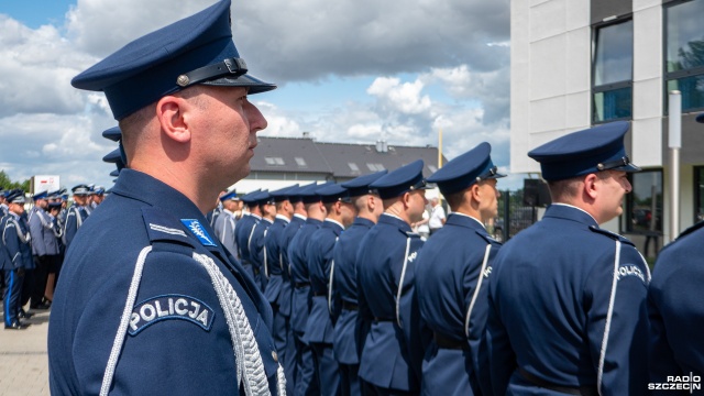 Fot. Maciej Papke [Radio Szczecin] Nowa komenda policji w Pyrzycach już otwarta [WIDEO, ZDJĘCIA]