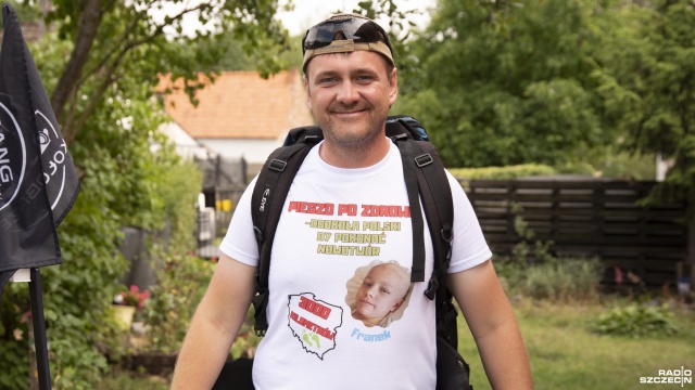 Fot. Kamila Kozioł [Radio Szczecin] Przejdzie 3000 kilometrów, by pomoc choremu chłopcu [ZDJECIA]