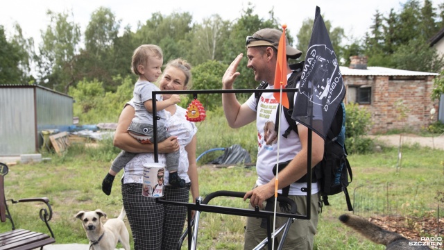 Fot. Kamila Kozioł [Radio Szczecin] Przejdzie 3000 kilometrów, by pomoc choremu chłopcu [ZDJECIA]