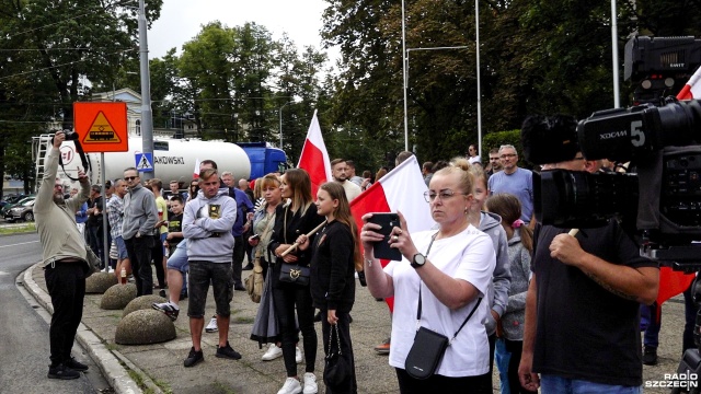 Fot. Wojciech Ochrymiuk [Radio Szczecin] Szczecinianie upamiętnili wybuch Powstania Warszawskiego [WIDEO, ZDJĘCIA]