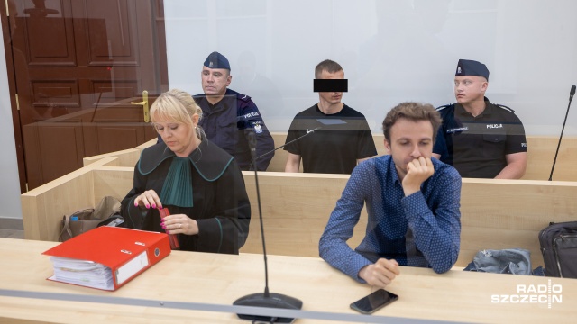 Fot. Robert Stachnik [Radio Szczecin] Oskarżony o zabójstwo obywatel Ukrainy przed sądem [ZDJĘCIA]