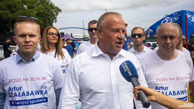 Fot. Wojciech Ochrymiuk [Radio Szczecin] "Piknik rodzinny 800+" w Wolinie. "Dotrzymaliśmy słowa i teraz też dotrzymamy" [WIDEO, ZDJĘCIA]