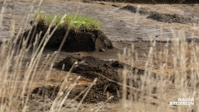 Fot. Robert Stachnik [Radio Szczecin] Odkrycie archeologiczne w Smolęcinie [WIDEO, ZDJĘCIA]