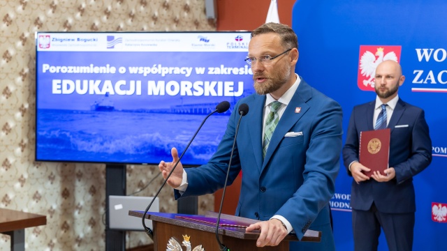 Fot. Robert Stachnik [Radio Szczecin] Współpraca kuratorium z Klastrem Morskiem i spółką Polskie Terminale [ZDJĘCIA]