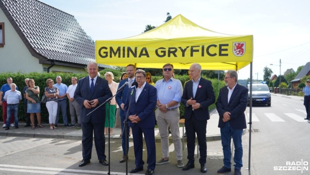 Fot. Marcin Kokolus [Radio Szczecin] Kolejna ulica w Gryficach po remoncie [ZDJĘCIA]
