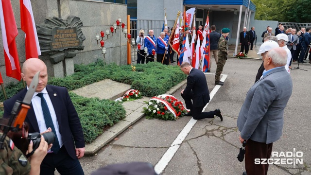 Fot. Robert Stachnik [Radio Szczecin] Prezydent: robotnicy Stoczni Szczecińskiej stanowili trzon akcji strajkowej [WIDEO, ZDJĘCIA]