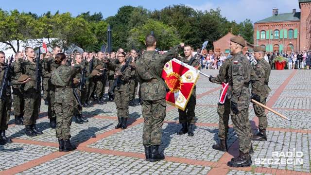 Fot. Robert Stachnik [Radio Szczecin] Nowi Terytorialsi złożyli przysięgę w Niechorzu [WIDEO, ZDJĘCIA]