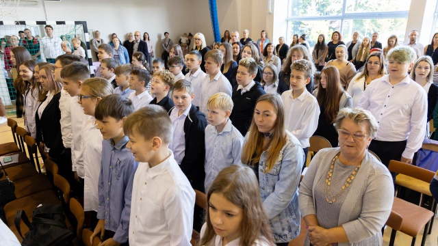 Fot. Robert Stachnik [Radio Szczecin] Pierwszy dzwonek. Wojewódzka inauguracja [WIDEO, ZDJĘCIA]
