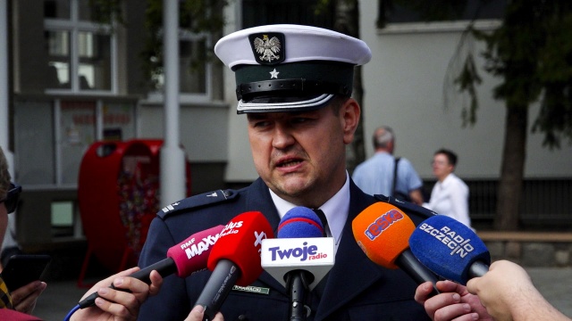 Fot. Wojciech Ochrymiuk [Radio Szczecin] Bezpieczna droga do szkoły. Policja startuje z akcjami [WIDEO, ZDJĘCIA]