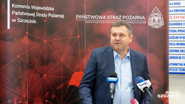 Fot. Robert Stachnik [Radio Szczecin] Szczecińska straż pożarna będzie miała nowy budynek [WIDEO, ZDJĘCIA]