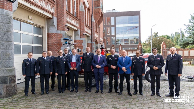 Fot. Robert Stachnik [Radio Szczecin] Szczecińska straż pożarna będzie miała nowy budynek [WIDEO, ZDJĘCIA]