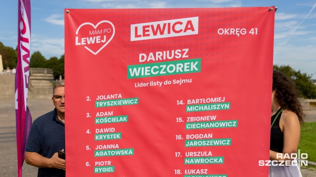 Fot. Robert Stachnik [Radio Szczecin] Nowa Lewica w regionie prezentuje listę do Sejmu [ZDJĘCIA]