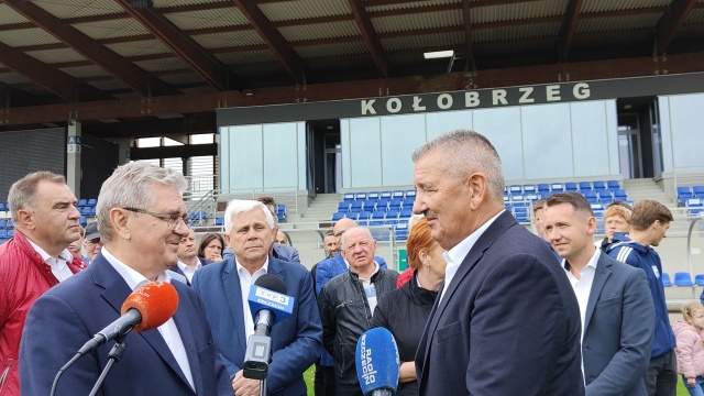 Fot. Przemysław Polanin [Radio Szczecin] Stadion w Kołobrzegu będzie spełniał kryteria I ligi [ZDJĘCIA]