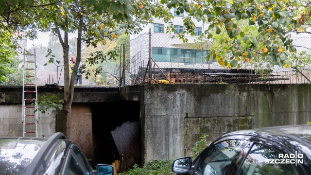 Fot. Robert Stachnik [Radio Szczecin] Pożar hotelu i ewakuacja ponad 100 osób w centrum Szczecina [WIDEO, ZDJĘCIA]