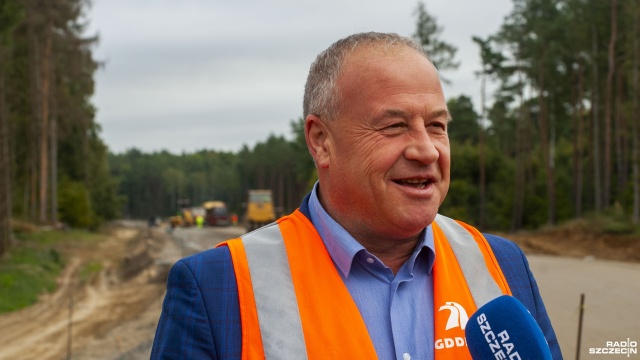 Fot. Wojciech Ochrymiuk [Radio Szczecin] Obwodnica to "olbrzymia perspektywa rozwoju gminy Gryfino" [WIDEO, ZDJĘCIA]