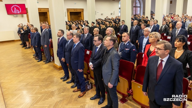Fot. Robert Stachnik [Radio Szczecin] Wręczenie tytułów naukowych na PUM. Zwiększyła się lista doktorów honoris causa [WIDEO, ZDJĘCIA]