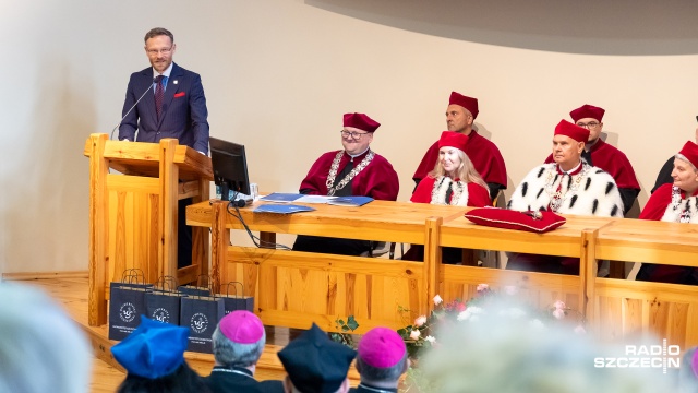 Fot. Robert Stachnik [Radio Szczecin] Inauguracja na WTUS. "Życie nie toczy się tak, jak powinno, ale jest, jakie jest" [WIDEO, ZDJĘCIA]