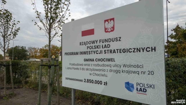 Fot. Maciej Papke [Radio Szczecin] Nowa droga w Chociwlu [WIDEO, ZDJĘCIA]