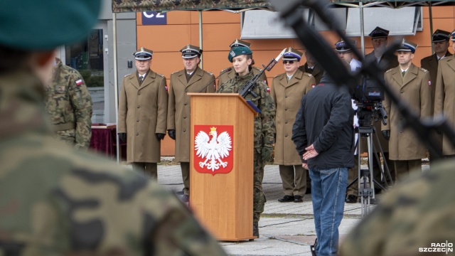 Fot. Maciej Papke [Radio Szczecin] "To wyraz waszego patriotyzmu i gotowości służenia ojczyźnie" [WIDEO, ZDJĘCIA]